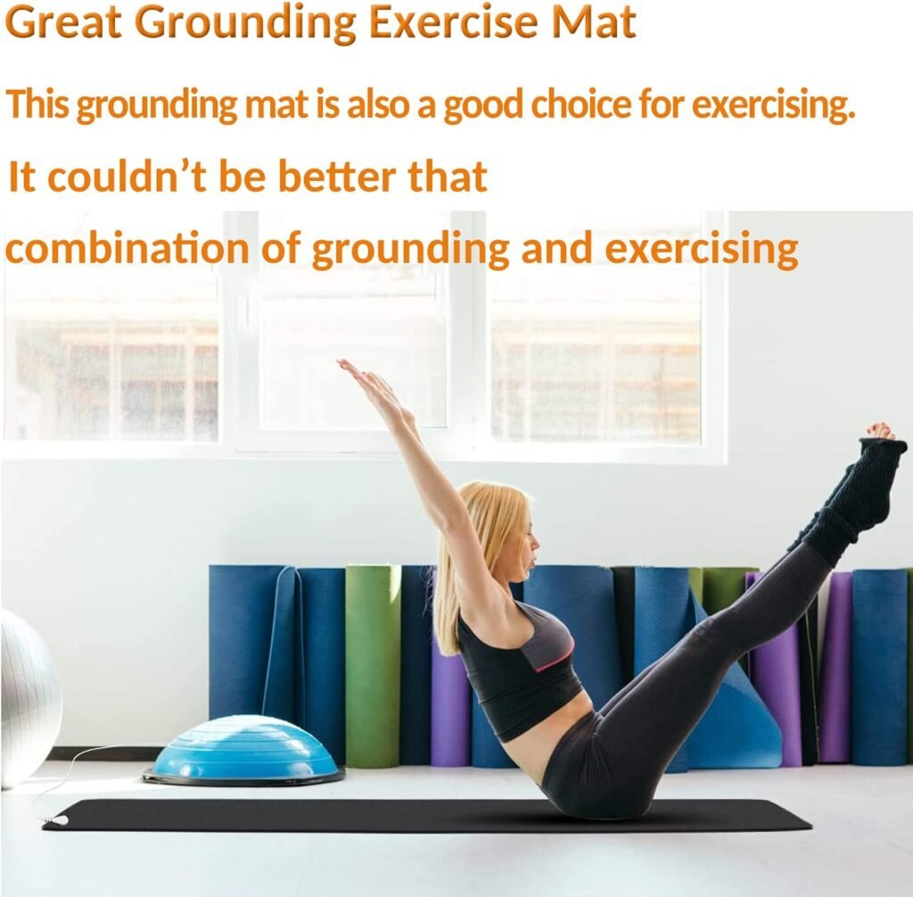 Grounding Mat for Improving Sleep, Grounding Pad for Health, Grounding Bed Mat with Grounding Cord for Better Working (13 * 23.6inch)